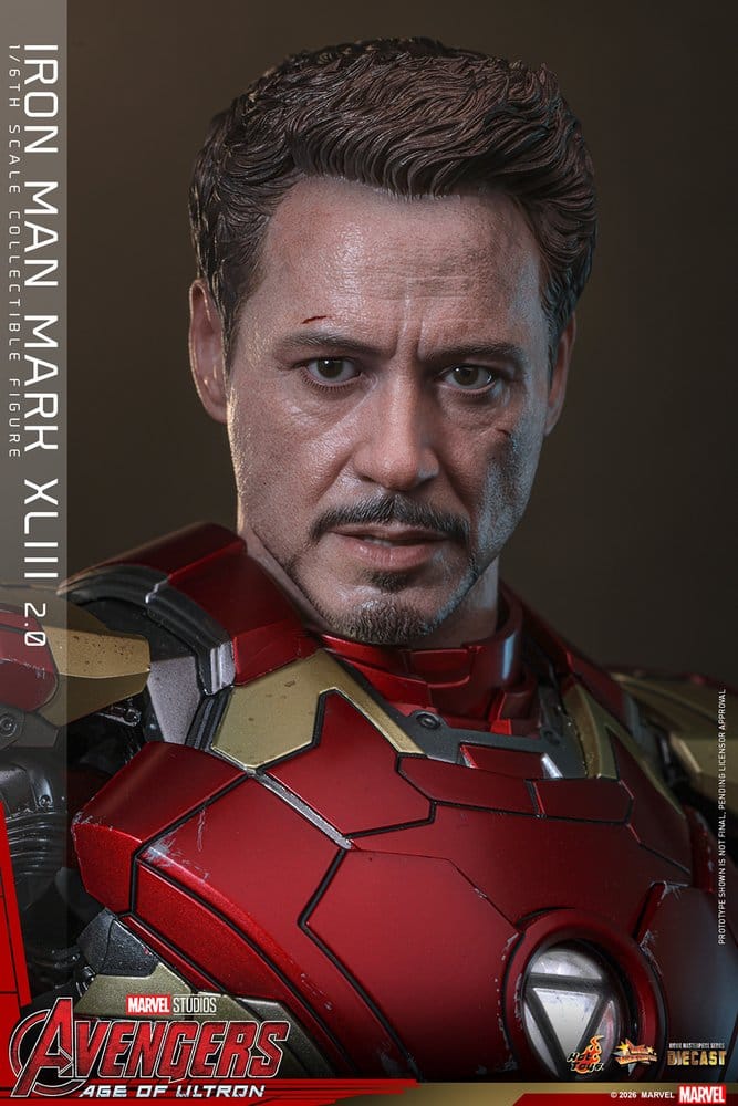 Avengers: Age of Ultron Movie Masterpiece Diecast Actionfigur 1/6 Iron Man Mark XLIII (2.0) 32 cm - Preorder - ETA: 25.06.2027