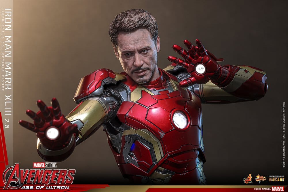 Avengers: Age of Ultron Movie Masterpiece Diecast Actionfigur 1/6 Iron Man Mark XLIII (2.0) 32 cm - Preorder - ETA: 25.06.2027