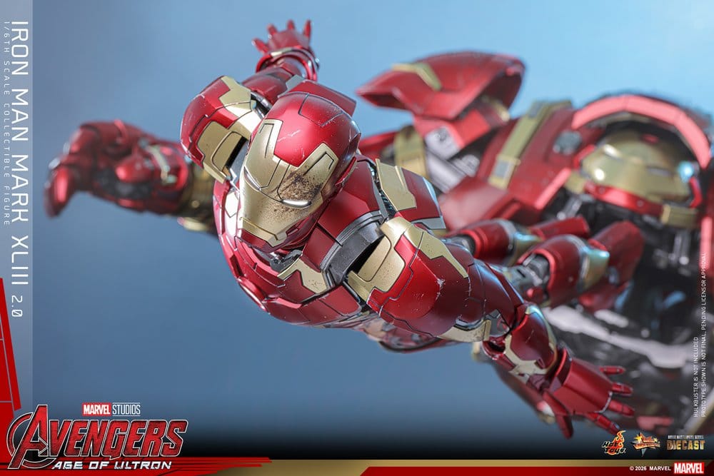 Avengers: Age of Ultron Movie Masterpiece Diecast Actionfigur 1/6 Iron Man Mark XLIII (2.0) 32 cm - Preorder - ETA: 25.06.2027
