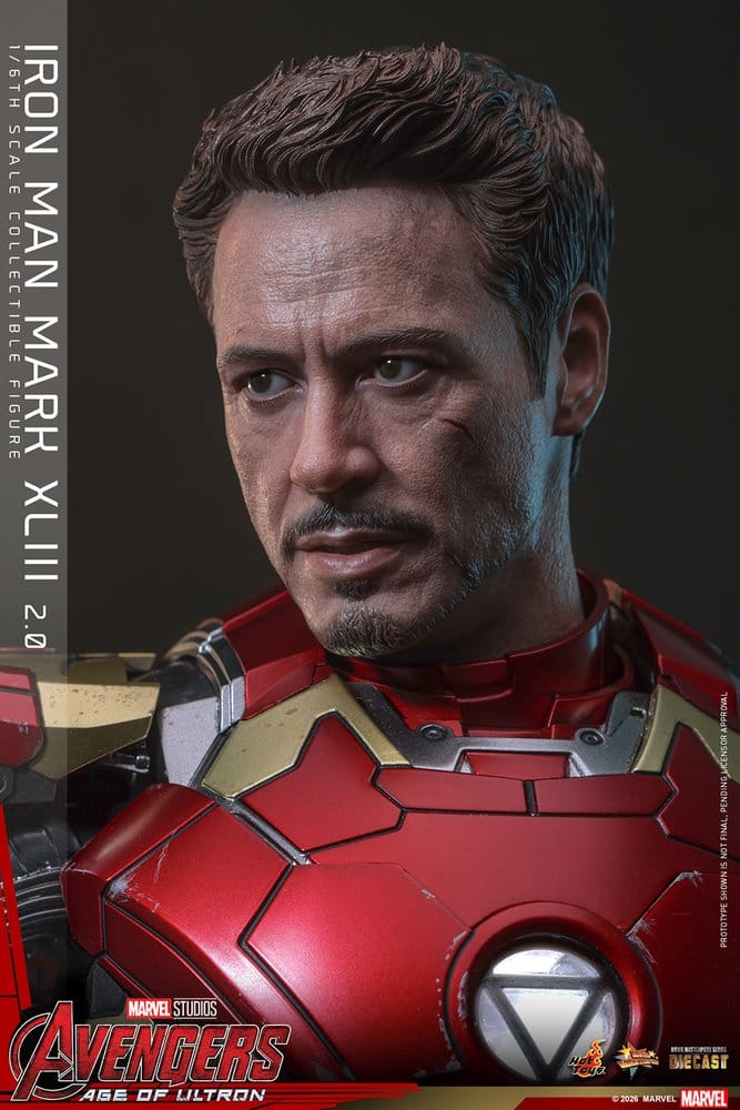 Avengers: Age of Ultron Movie Masterpiece Diecast Actionfigur 1/6 Iron Man Mark XLIII (2.0) 32 cm - Preorder - ETA: 25.06.2027