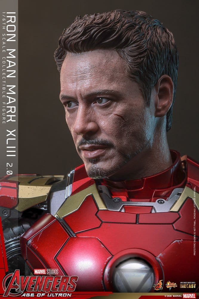 Avengers: Age of Ultron Movie Masterpiece Diecast Actionfigur 1/6 Iron Man Mark XLIII (2.0) 32 cm - Preorder - ETA: 25.06.2027