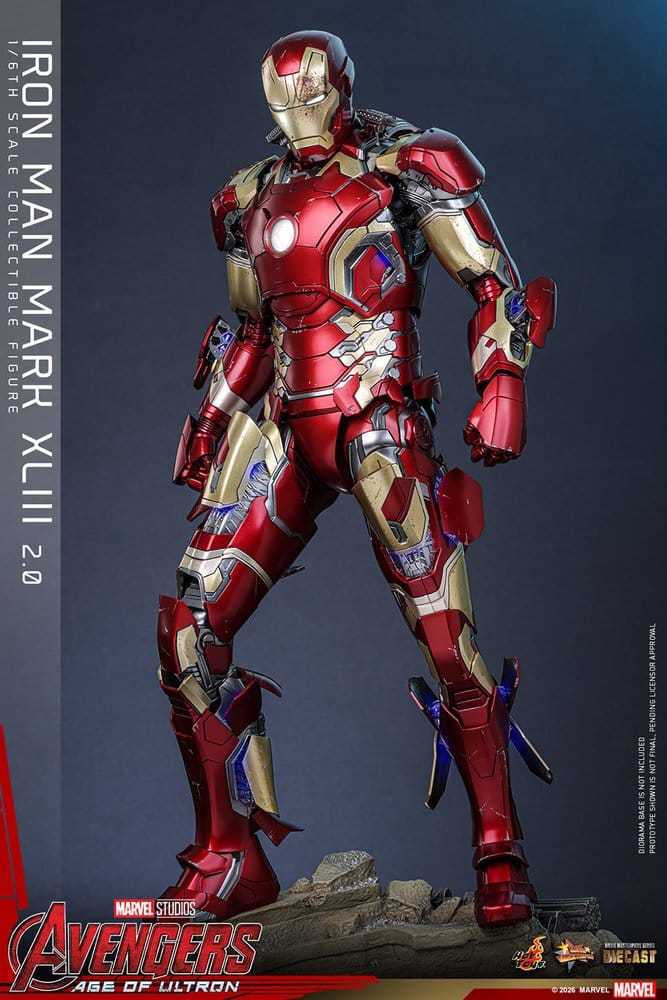 Avengers: Age of Ultron Movie Masterpiece Diecast Actionfigur 1/6 Iron Man Mark XLIII (2.0) 32 cm - Preorder - ETA: 25.06.2027