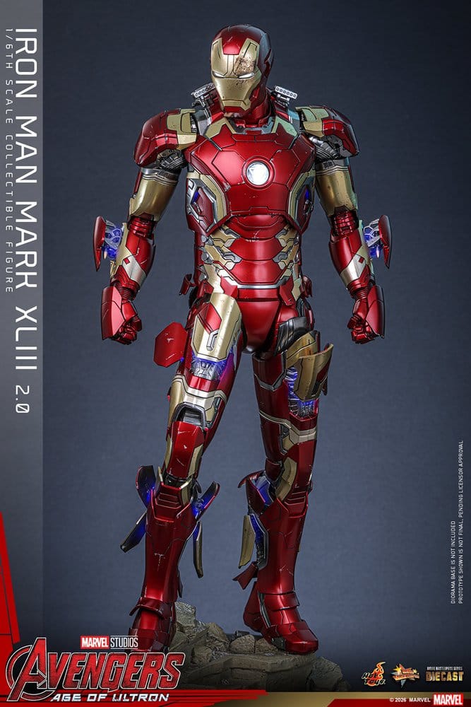 Avengers: Age of Ultron Movie Masterpiece Diecast Actionfigur 1/6 Iron Man Mark XLIII (2.0) 32 cm - Preorder - ETA: 25.06.2027