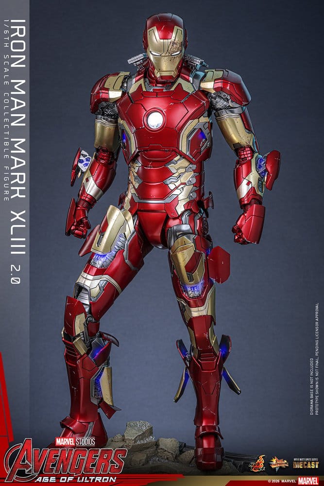 Avengers: Age of Ultron Movie Masterpiece Diecast Actionfigur 1/6 Iron Man Mark XLIII (2.0) 32 cm - Preorder - ETA: 25.06.2027