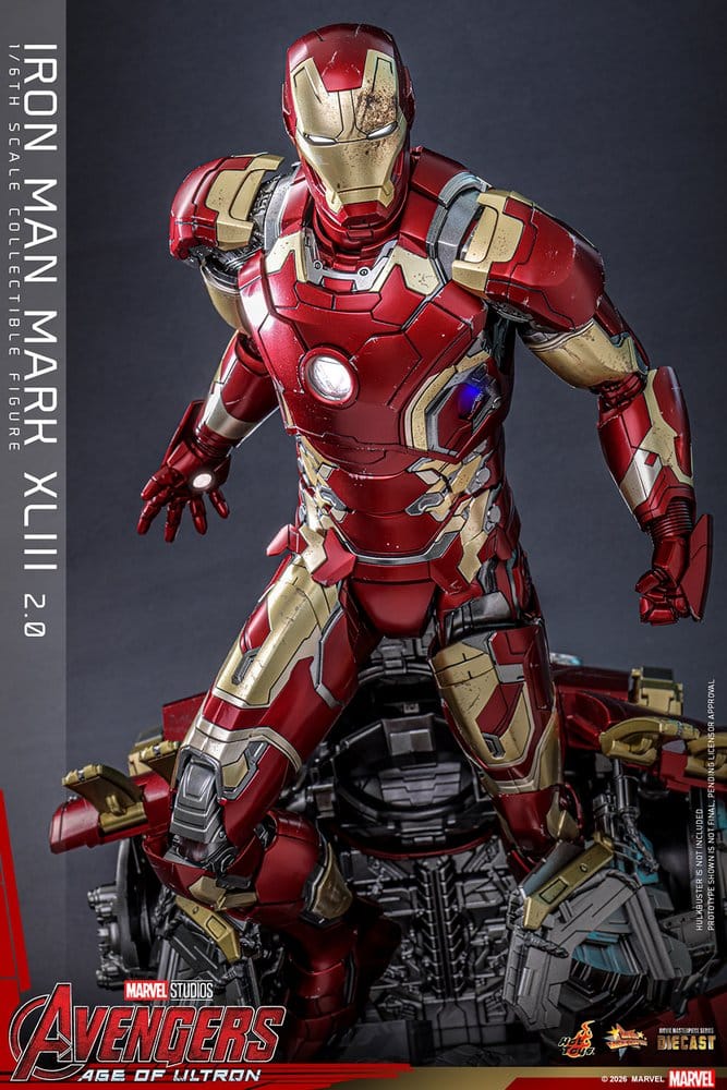 Avengers: Age of Ultron Movie Masterpiece Diecast Actionfigur 1/6 Iron Man Mark XLIII (2.0) 32 cm - Preorder - ETA: 25.06.2027