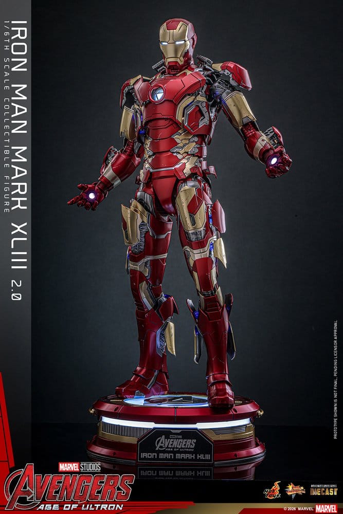 Avengers: Age of Ultron Movie Masterpiece Diecast Actionfigur 1/6 Iron Man Mark XLIII (2.0) 32 cm - Preorder - ETA: 25.06.2027