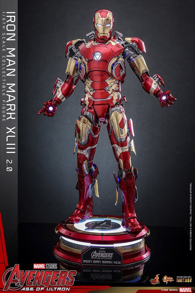 Avengers: Age of Ultron Movie Masterpiece Diecast Actionfigur 1/6 Iron Man Mark XLIII (2.0) 32 cm - Preorder - ETA: 25.06.2027