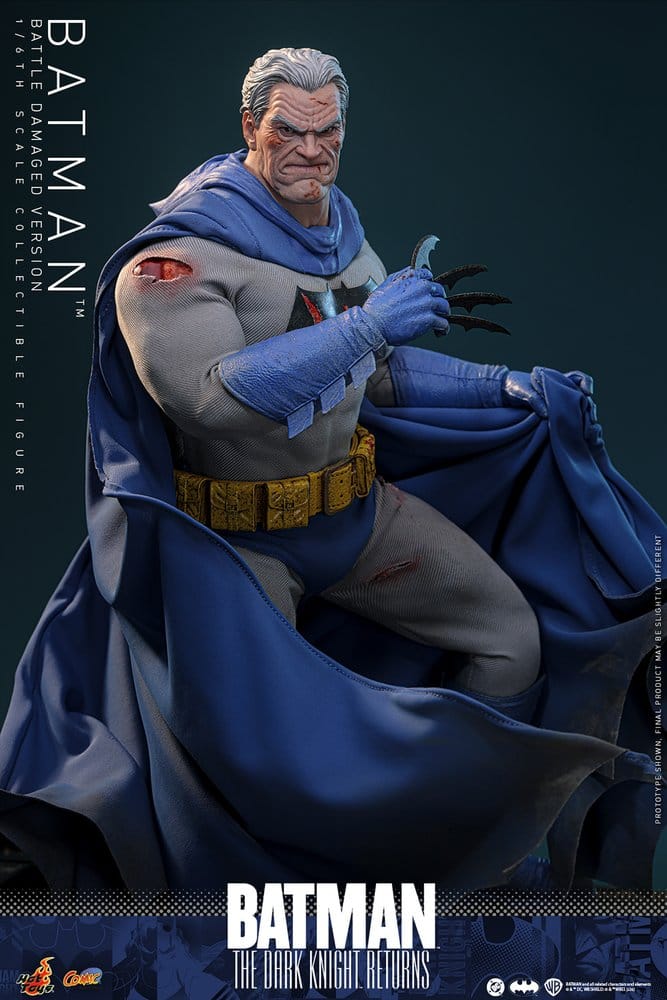 Batman: The Dark Knight Returns Comic Masterpiece Actionfigur 1/6 Batman (Battle Damaged Version) 32 cm - Preorder - ETA: 25.06.2027