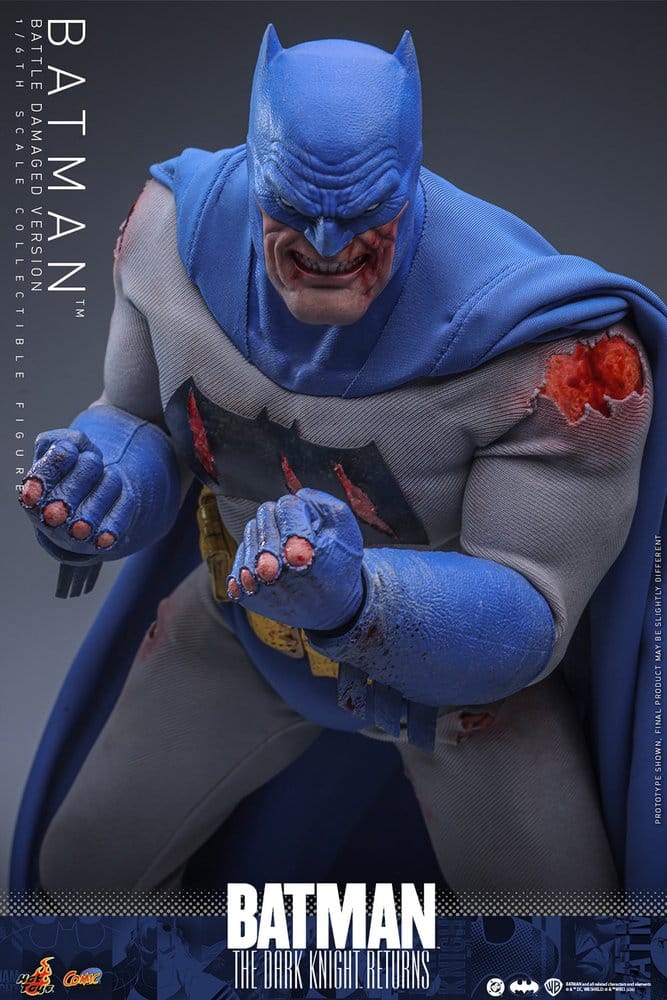 Batman: The Dark Knight Returns Comic Masterpiece Actionfigur 1/6 Batman (Battle Damaged Version) 32 cm - Preorder - ETA: 25.06.2027