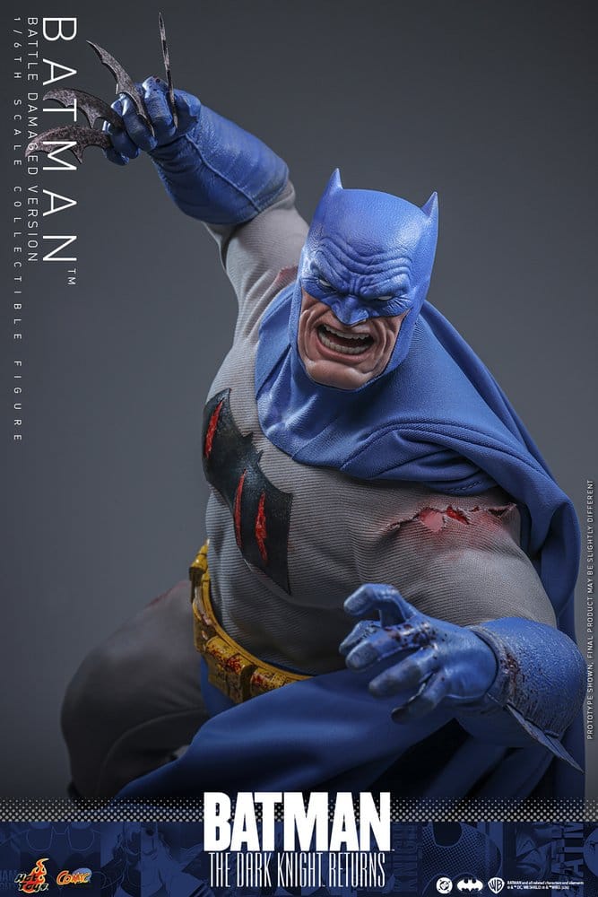 Batman: The Dark Knight Returns Comic Masterpiece Actionfigur 1/6 Batman (Battle Damaged Version) 32 cm - Preorder - ETA: 25.06.2027