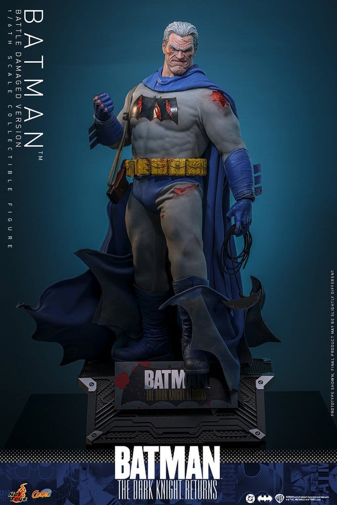 Batman: The Dark Knight Returns Comic Masterpiece Actionfigur 1/6 Batman (Battle Damaged Version) 32 cm - Preorder - ETA: 25.06.2027