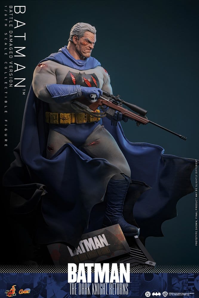 Batman: The Dark Knight Returns Comic Masterpiece Actionfigur 1/6 Batman (Battle Damaged Version) 32 cm - Preorder - ETA: 25.06.2027