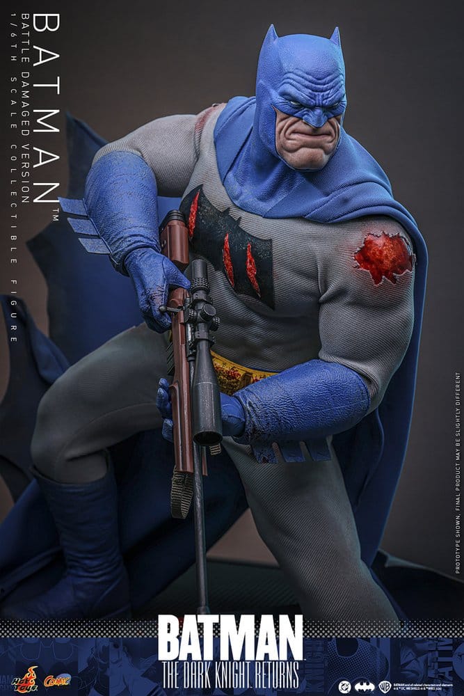 Batman: The Dark Knight Returns Comic Masterpiece Actionfigur 1/6 Batman (Battle Damaged Version) 32 cm - Preorder - ETA: 25.06.2027