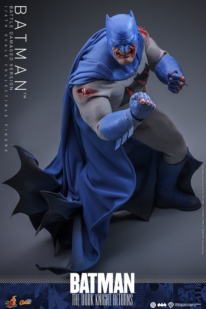 Batman: The Dark Knight Returns Comic Masterpiece Actionfigur 1/6 Batman (Battle Damaged Version) 32 cm - Preorder - ETA: 25.06.2027