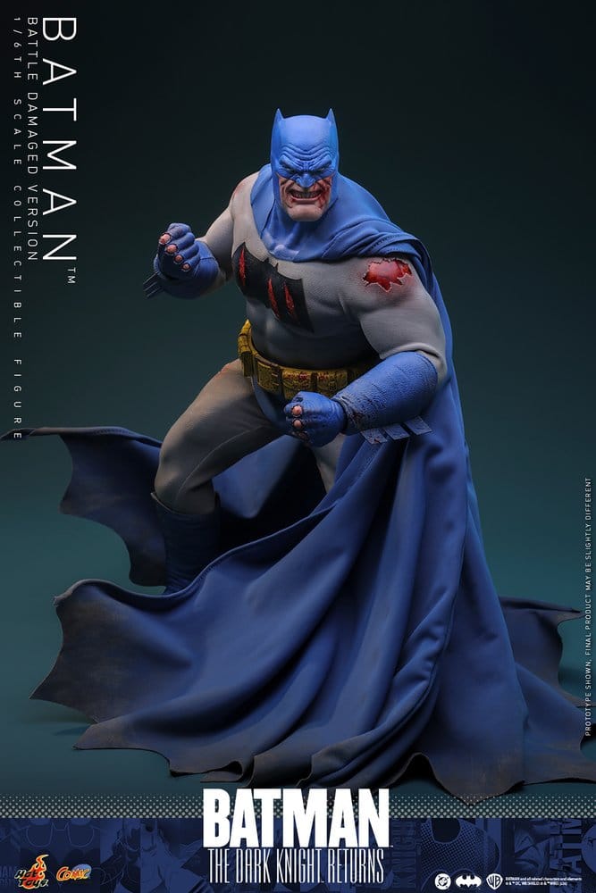 Batman: The Dark Knight Returns Comic Masterpiece Actionfigur 1/6 Batman (Battle Damaged Version) 32 cm - Preorder - ETA: 25.06.2027