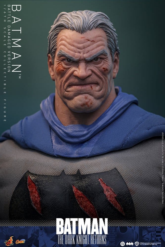 Batman: The Dark Knight Returns Comic Masterpiece Actionfigur 1/6 Batman (Battle Damaged Version) 32 cm - Preorder - ETA: 25.06.2027