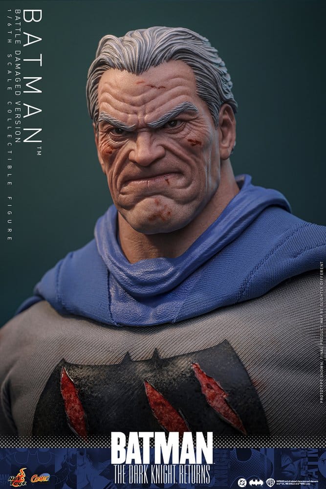 Batman: The Dark Knight Returns Comic Masterpiece Actionfigur 1/6 Batman (Battle Damaged Version) 32 cm - Preorder - ETA: 25.06.2027