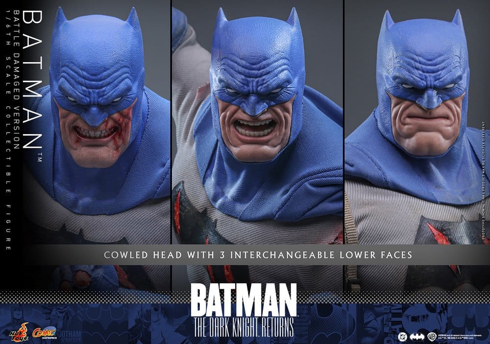 Batman: The Dark Knight Returns Comic Masterpiece Actionfigur 1/6 Batman (Battle Damaged Version) 32 cm - Preorder - ETA: 25.06.2027