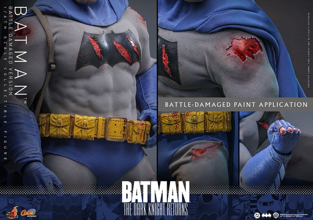 Batman: The Dark Knight Returns Comic Masterpiece Actionfigur 1/6 Batman (Battle Damaged Version) 32 cm - Preorder - ETA: 25.06.2027