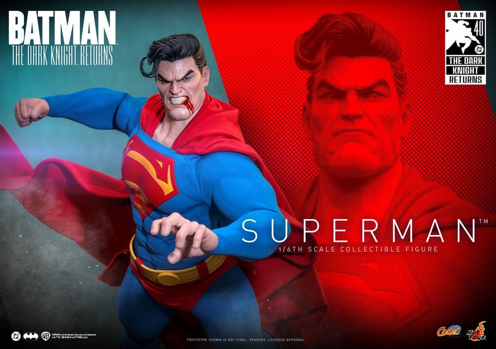 Batman: The Dark Knight Returns Comic Masterpiece Actionfigur 1/6 Superman 34 cm - Preorder - ETA: 25.06.2027