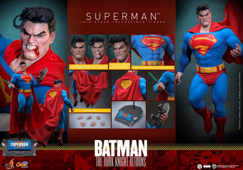 Batman: The Dark Knight Returns Comic Masterpiece Actionfigur 1/6 Superman 34 cm - Preorder - ETA: 25.06.2027