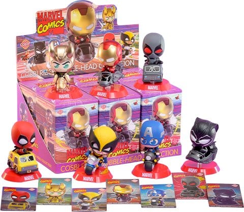 Marvel Cosbi Rider Minifiguren 9 cm Blind Box Display (6) - Preorder - ETA: 28.12.2026