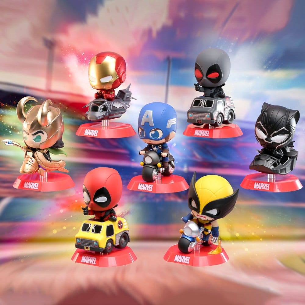 Marvel Cosbi Rider Minifiguren 9 cm Blind Box Display (6) - Preorder - ETA: 28.12.2026