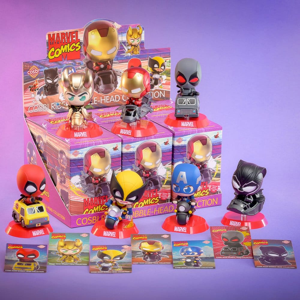 Marvel Cosbi Rider Minifiguren 9 cm Blind Box Display (6) - Preorder - ETA: 28.12.2026