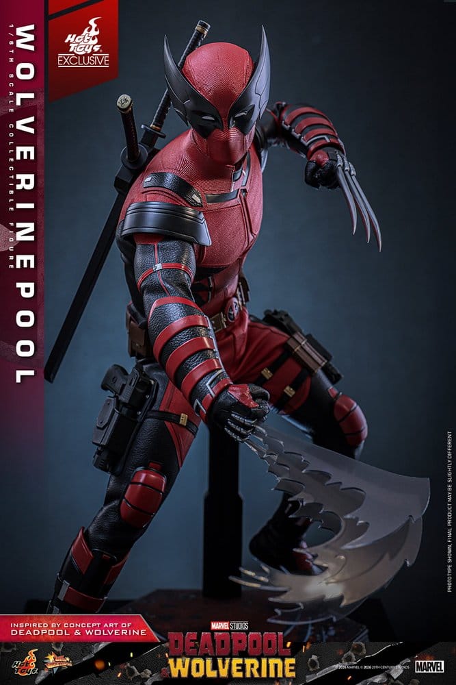 Deadpool & Wolverine Movie Masterpiece Actionfigur 1/6 Wolverinepool Hot Toys Exclusive 31 cm - Preorder - ETA: 12.09.2026