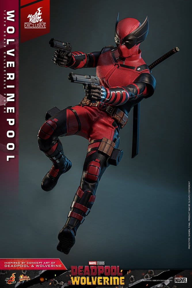 Deadpool & Wolverine Movie Masterpiece Actionfigur 1/6 Wolverinepool Hot Toys Exclusive 31 cm - Preorder - ETA: 12.09.2026