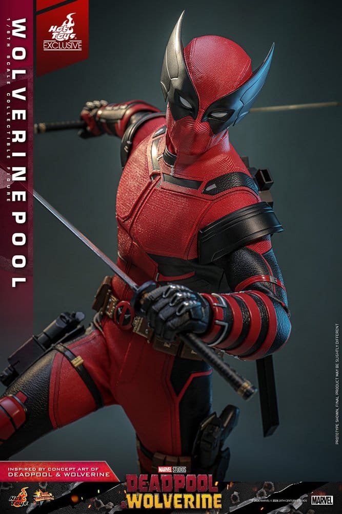 Deadpool & Wolverine Movie Masterpiece Actionfigur 1/6 Wolverinepool Hot Toys Exclusive 31 cm - Preorder - ETA: 12.09.2026
