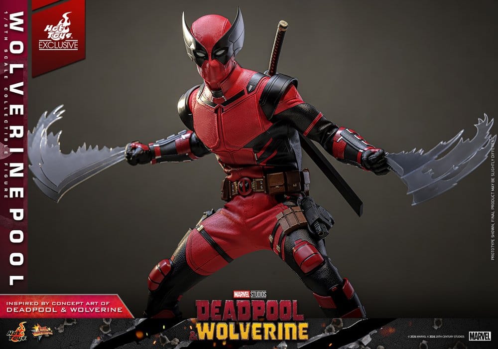 Deadpool & Wolverine Movie Masterpiece Actionfigur 1/6 Wolverinepool Hot Toys Exclusive 31 cm - Preorder - ETA: 12.09.2026