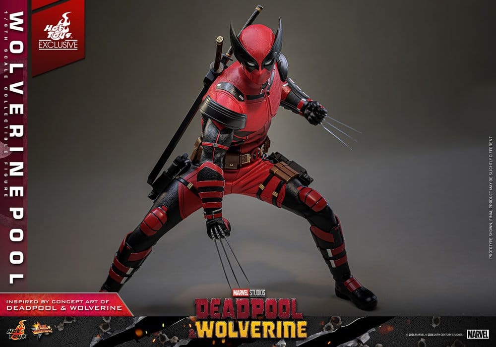Deadpool & Wolverine Movie Masterpiece Actionfigur 1/6 Wolverinepool Hot Toys Exclusive 31 cm - Preorder - ETA: 12.09.2026
