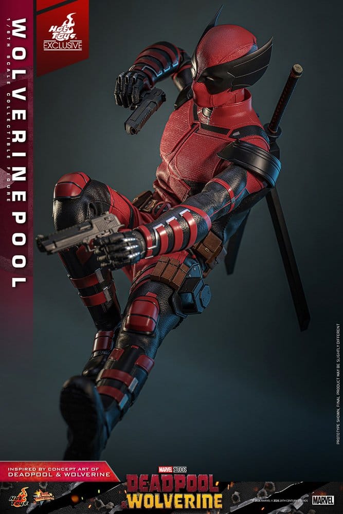 Deadpool & Wolverine Movie Masterpiece Actionfigur 1/6 Wolverinepool Hot Toys Exclusive 31 cm - Preorder - ETA: 12.09.2026