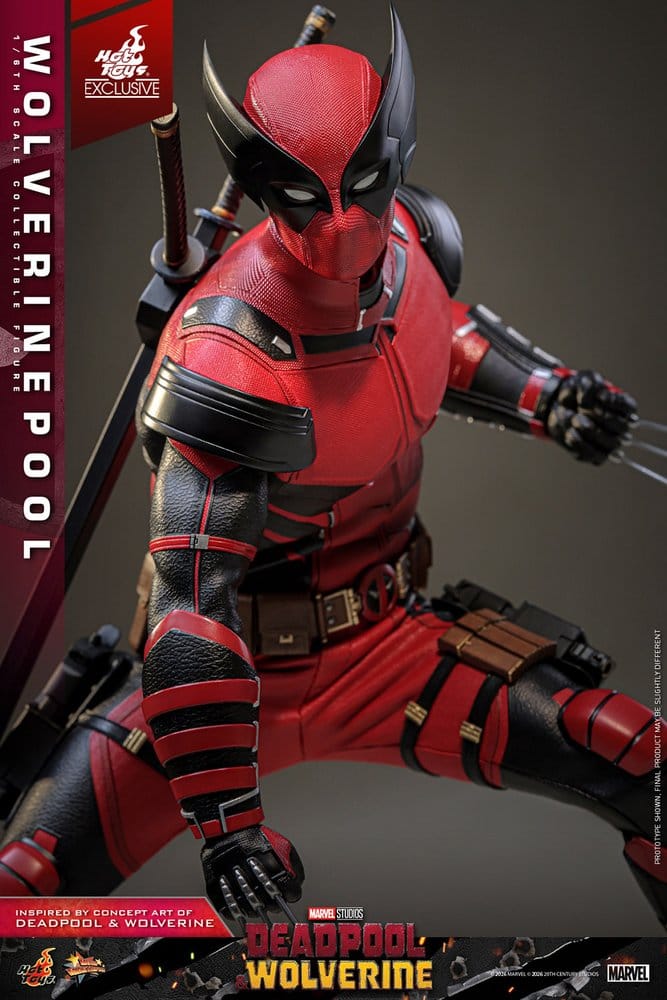 Deadpool & Wolverine Movie Masterpiece Actionfigur 1/6 Wolverinepool Hot Toys Exclusive 31 cm - Preorder - ETA: 12.09.2026