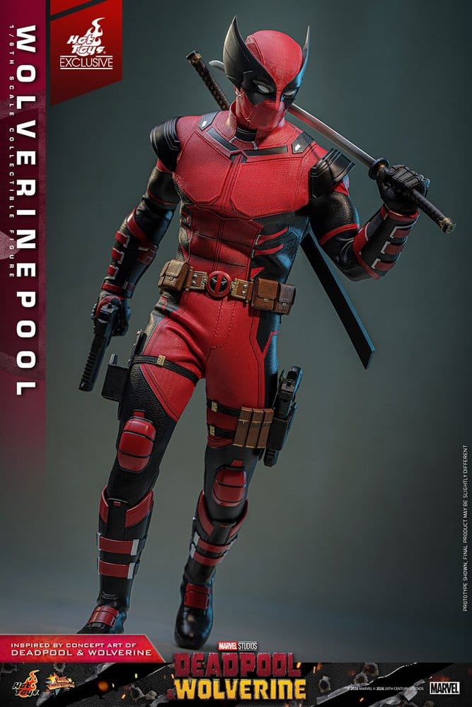 Deadpool & Wolverine Movie Masterpiece Actionfigur 1/6 Wolverinepool Hot Toys Exclusive 31 cm - Preorder - ETA: 12.09.2026