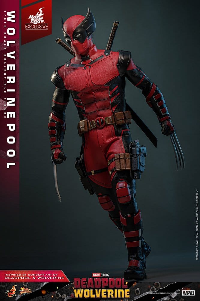 Deadpool & Wolverine Movie Masterpiece Actionfigur 1/6 Wolverinepool Hot Toys Exclusive 31 cm - Preorder - ETA: 12.09.2026