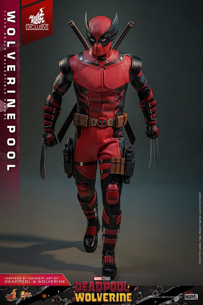 Deadpool & Wolverine Movie Masterpiece Actionfigur 1/6 Wolverinepool Hot Toys Exclusive 31 cm - Preorder - ETA: 12.09.2026