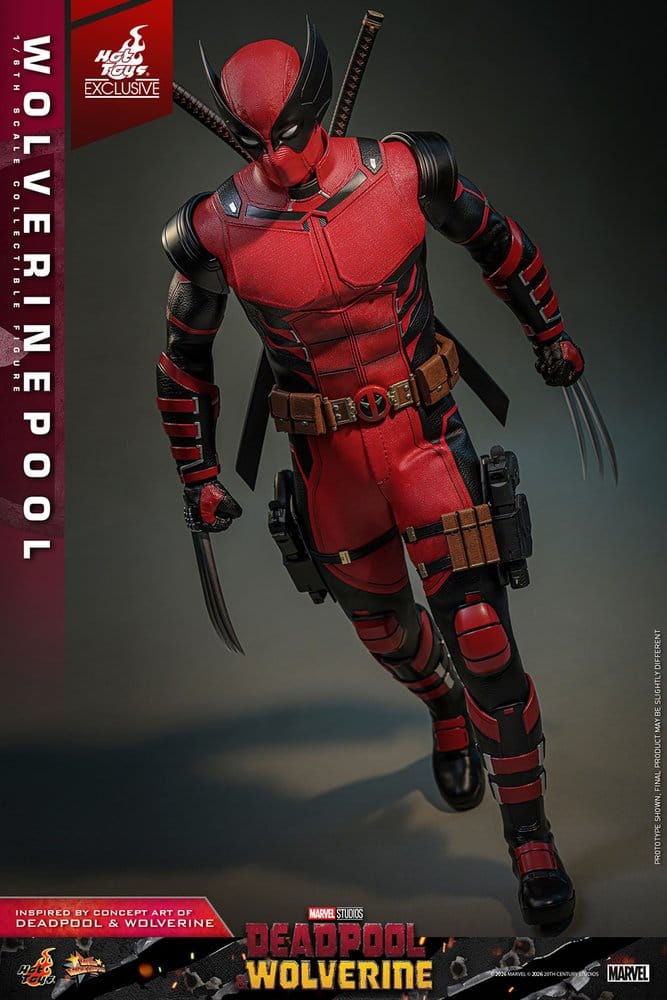 Deadpool & Wolverine Movie Masterpiece Actionfigur 1/6 Wolverinepool Hot Toys Exclusive 31 cm - Preorder - ETA: 12.09.2026