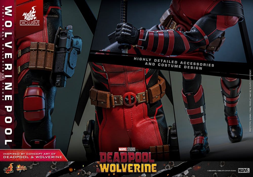 Deadpool & Wolverine Movie Masterpiece Actionfigur 1/6 Wolverinepool Hot Toys Exclusive 31 cm - Preorder - ETA: 12.09.2026