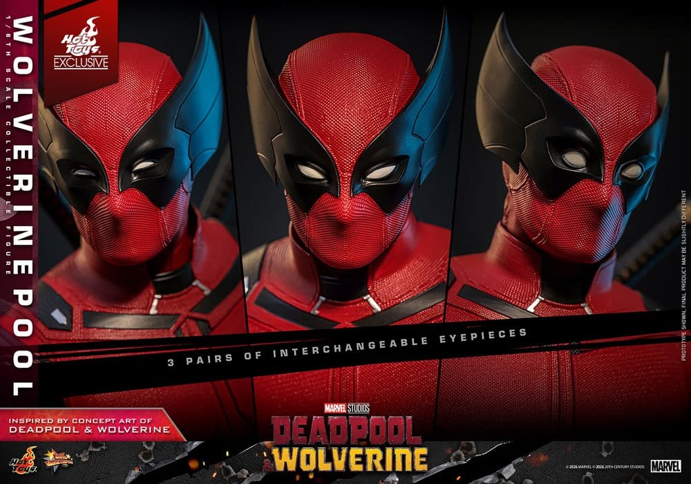 Deadpool & Wolverine Movie Masterpiece Actionfigur 1/6 Wolverinepool Hot Toys Exclusive 31 cm - Preorder - ETA: 12.09.2026
