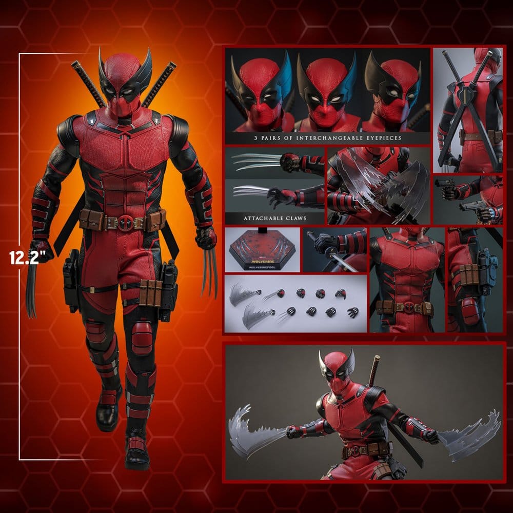 Deadpool & Wolverine Movie Masterpiece Actionfigur 1/6 Wolverinepool Hot Toys Exclusive 31 cm - Preorder - ETA: 12.09.2026