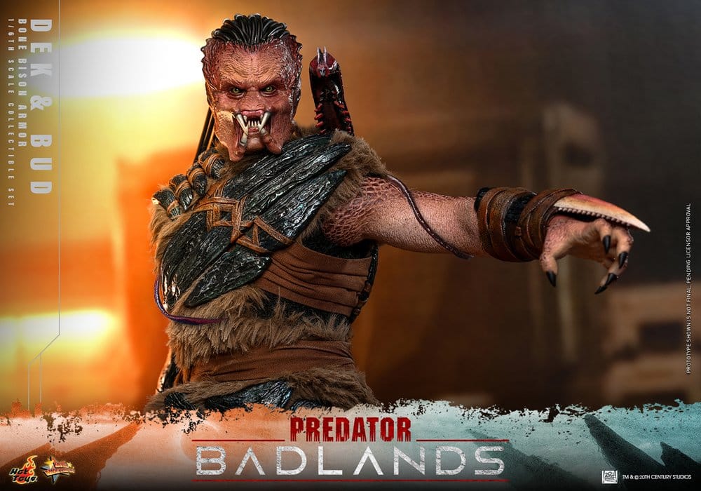 Predator: Badlands Movie Masterpiece Actionfiguren 2er-Pack 1/6 Dek (Bone Bison Armor) and Bud 31 cm - Preorder - ETA: 25.08.2027
