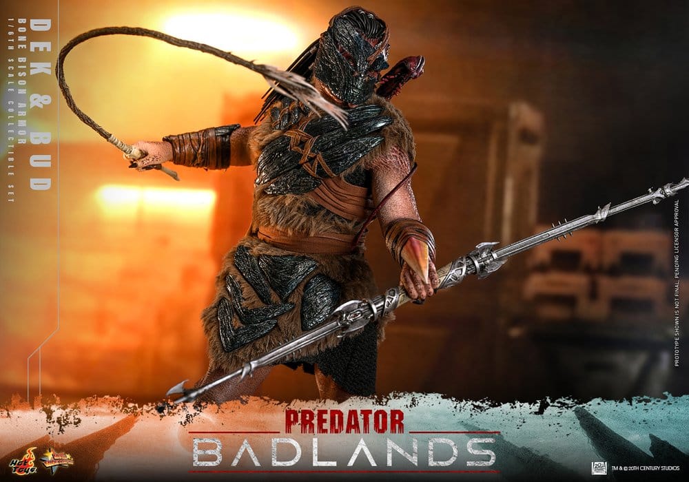 Predator: Badlands Movie Masterpiece Actionfiguren 2er-Pack 1/6 Dek (Bone Bison Armor) and Bud 31 cm - Preorder - ETA: 25.08.2027