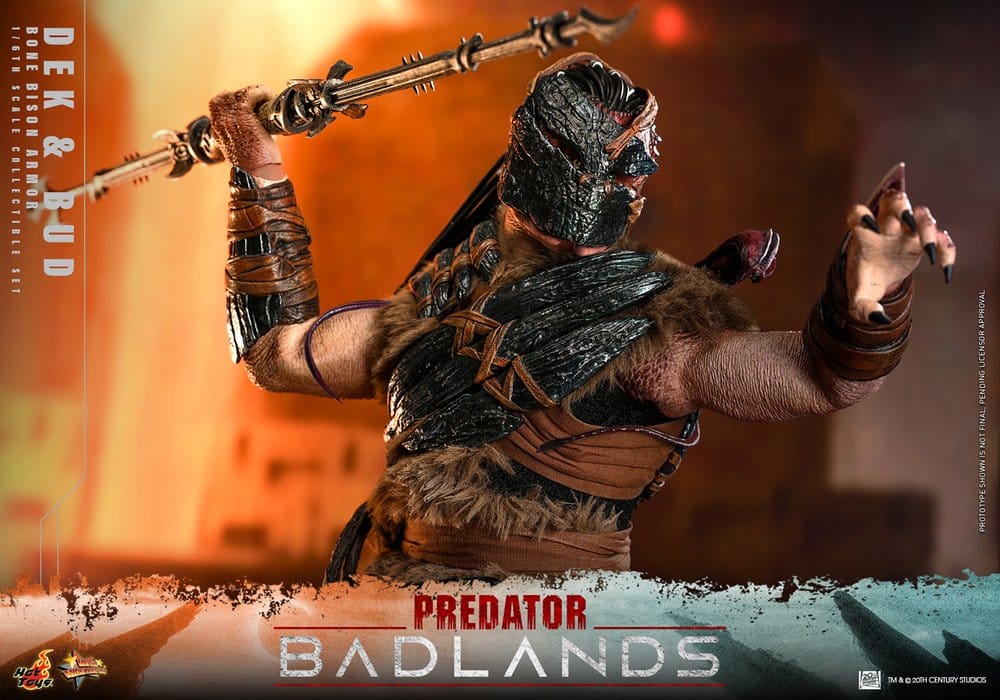 Predator: Badlands Movie Masterpiece Actionfiguren 2er-Pack 1/6 Dek (Bone Bison Armor) and Bud 31 cm - Preorder - ETA: 25.08.2027