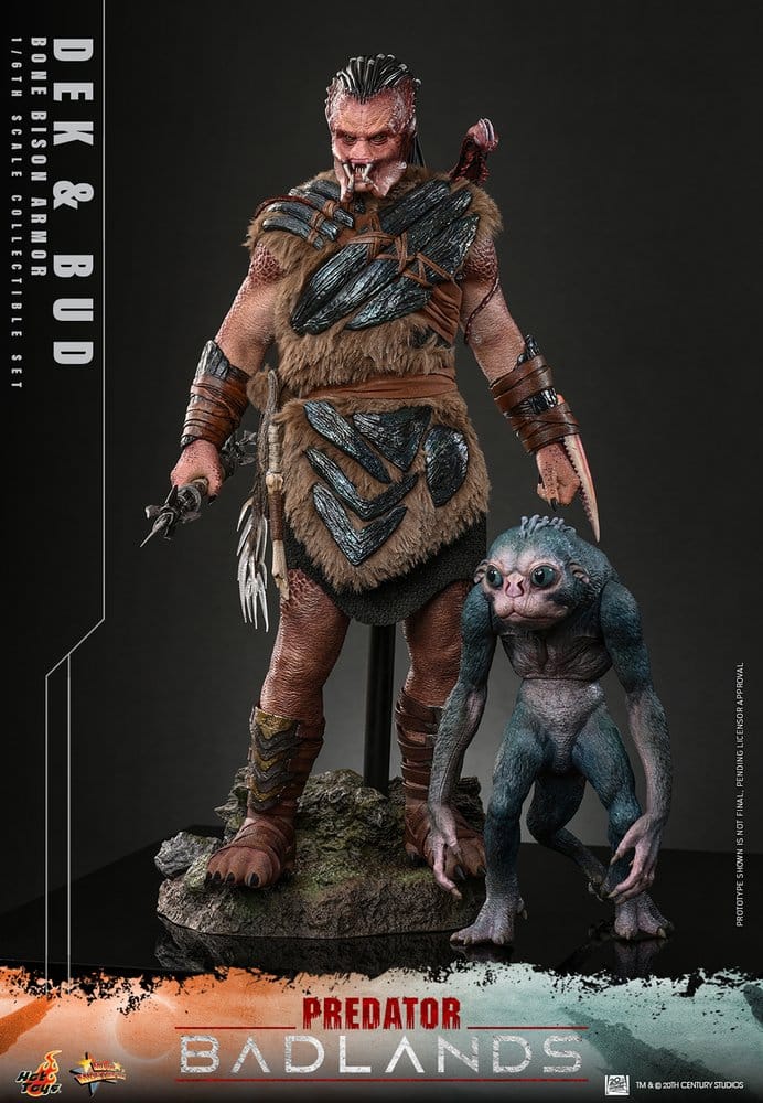 Predator: Badlands Movie Masterpiece Actionfiguren 2er-Pack 1/6 Dek (Bone Bison Armor) and Bud 31 cm - Preorder - ETA: 25.08.2027