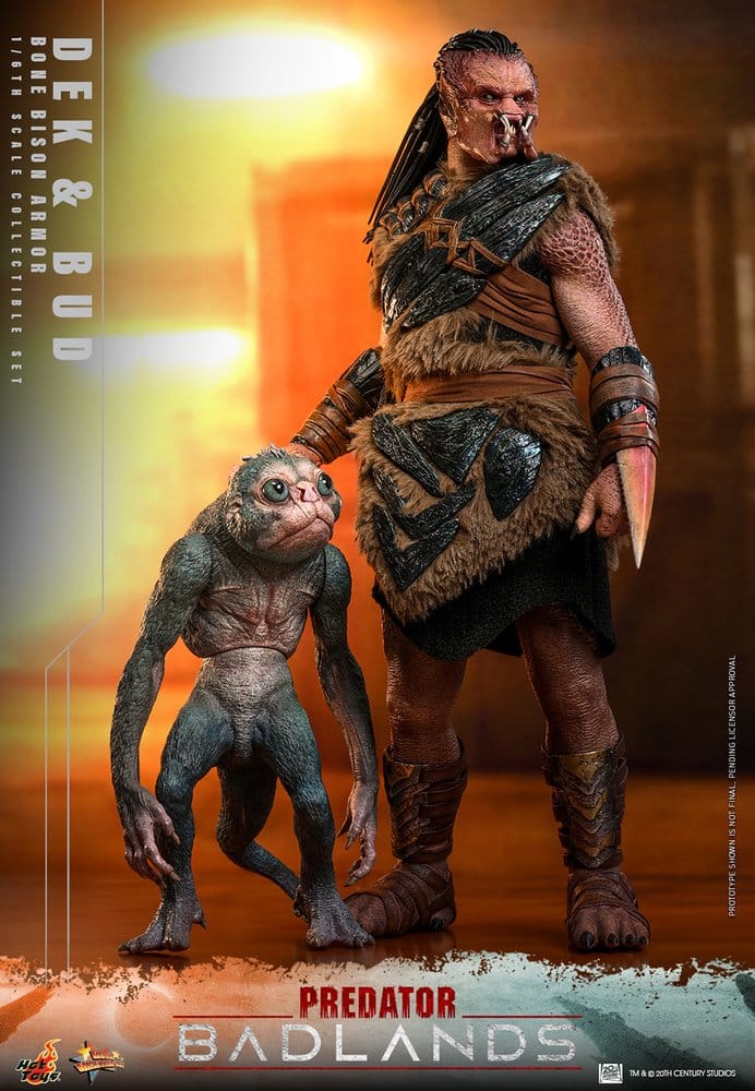 Predator: Badlands Movie Masterpiece Actionfiguren 2er-Pack 1/6 Dek (Bone Bison Armor) and Bud 31 cm - Preorder - ETA: 25.08.2027