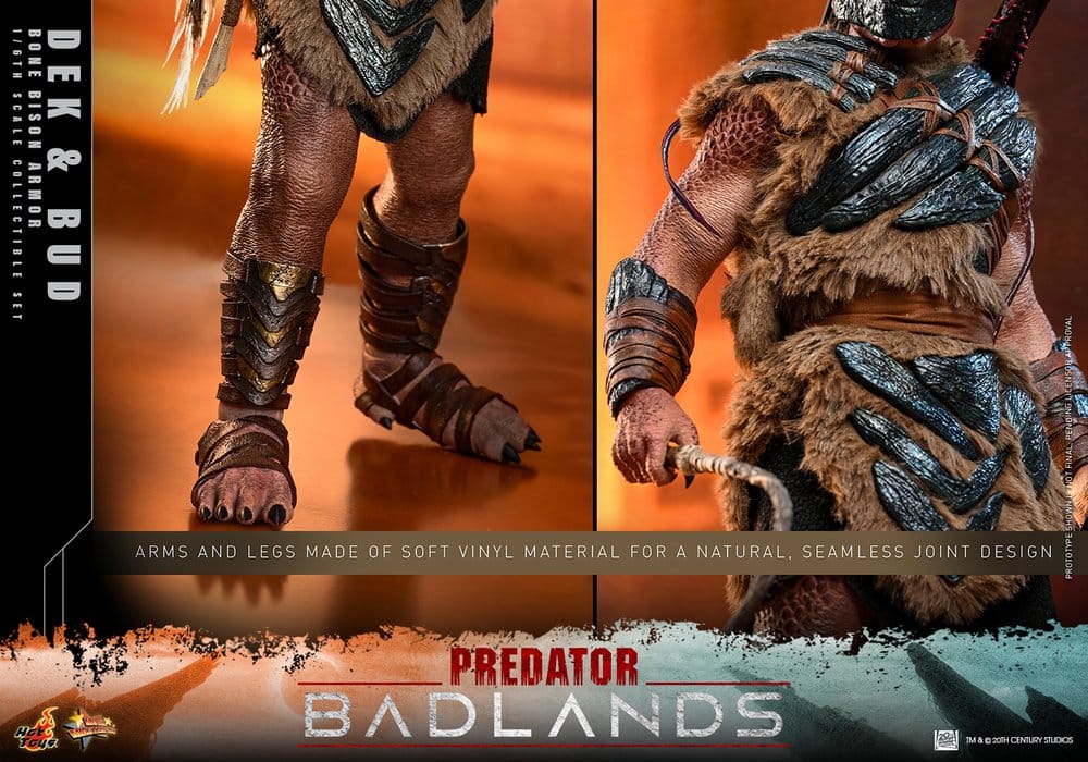 Predator: Badlands Movie Masterpiece Actionfiguren 2er-Pack 1/6 Dek (Bone Bison Armor) and Bud 31 cm - Preorder - ETA: 25.08.2027