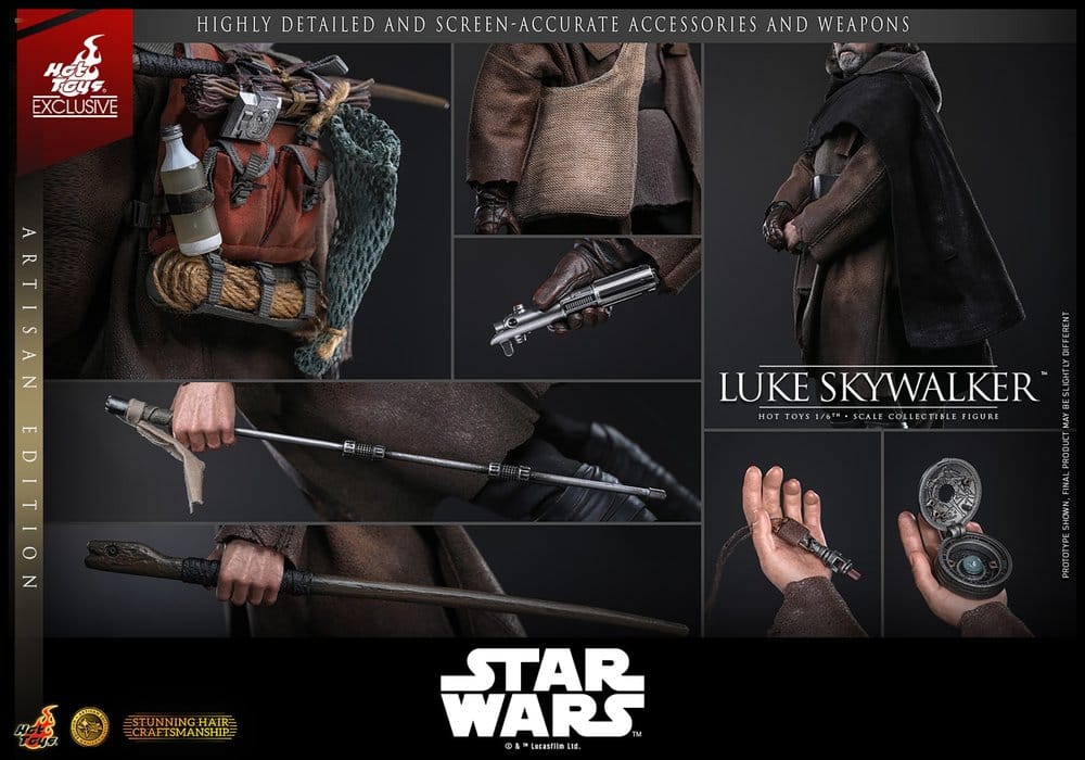 Star Wars: Die letzten Jedi Movie Masterpiece Actionfigur 1/6 Luke Skywalker (Artisan Edition) 29 cm - Preorder - ETA: 25.02.2028