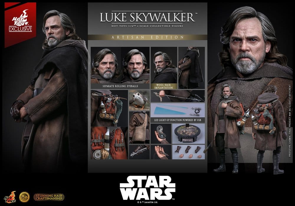 Star Wars: Die letzten Jedi Movie Masterpiece Actionfigur 1/6 Luke Skywalker (Artisan Edition) 29 cm - Preorder - ETA: 25.02.2028